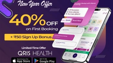 Business News | Qris Health Announces New Year App Offer To Promote Preventive Health Across Delhi NCR