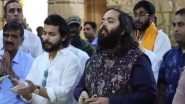 India News | Anant Ambani Offers Prayers at Shree Somnath Jyotirlinga Temple in Gujarat