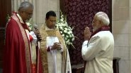 India News | PM Modi Attends Christmas Morning Service at Cathedral Church of the Redemption in Delhi