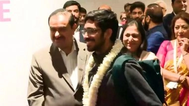 India News | Maharashtra: Gautam Adani Welcomes Passengers as Navi Mumbai International Airport Commenced Its Operations