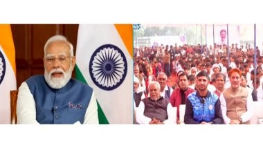 India News | PM Modi Interacts with Youth at Sansad Khel Mahotsav, Encourages Them to Pursue Sports