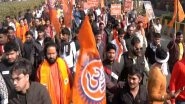 India News | Noida: Bajrang Dal, VHP Stage Protest over Atrocities Against Hindus in Bangladesh