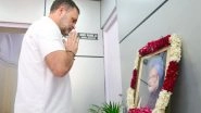 India News | Rahul Gandhi Pays Floral Tributes to Manmohan Singh on His First Death Anniversary