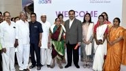 Business News | Navi Mumbai Airport Workers Fly Maiden Flight, Gautam Adani Highlights Confidence of India's Labour Force
