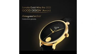 Business News | Sonata Gold Collection Wins 2025 Good Design Award, Marking the Brand's First International Design Recognition
