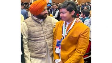 Sports News | MoS Railways Ravneet Singh Bittu Meets Cricketer Vaibhav Suryavanshi