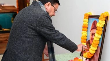 India News | CM Dhami Pays Tribute to Uttarakhand's First Chief Minister Nityanand Swami