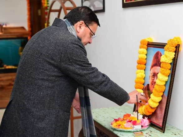 India News | CM Dhami Pays Tribute to Uttarakhand's First Chief Minister Nityanand Swami
