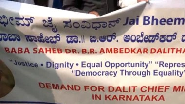 India News | G Parameshwara's Supporters Protest Near Indira Bhawan in Delhi, Demand He Be Made Next CM of Karnataka