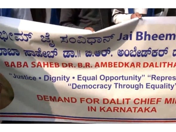 India News | G Parameshwara's Supporters Protest Near Indira Bhawan in Delhi, Demand He Be Made Next CM of Karnataka