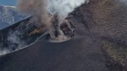 World News | Mount Etna Emits Light Ash, Sporadic Explosions in Sicily