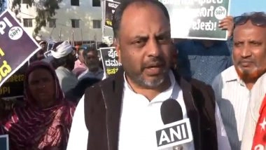 India News | Karnataka: SDPI, Residents Protest Yelahanka Demolition Drive, Demand Immediate Rehabilitation for Displaced People