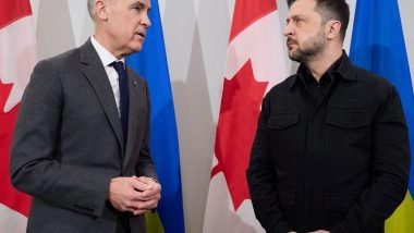 World News |  Zelenskyy Meets Canadian PM Mark Carney, Bags Aid Before Trump Talks