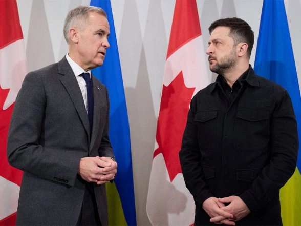 World News |  Zelenskyy Meets Canadian PM Mark Carney, Bags Aid Before Trump Talks