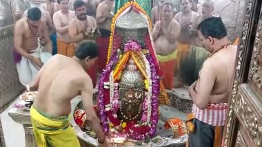India News | Bhasma Aarti Performed at Mahakaleshwar Jyotirlinga Temple in Ujjain