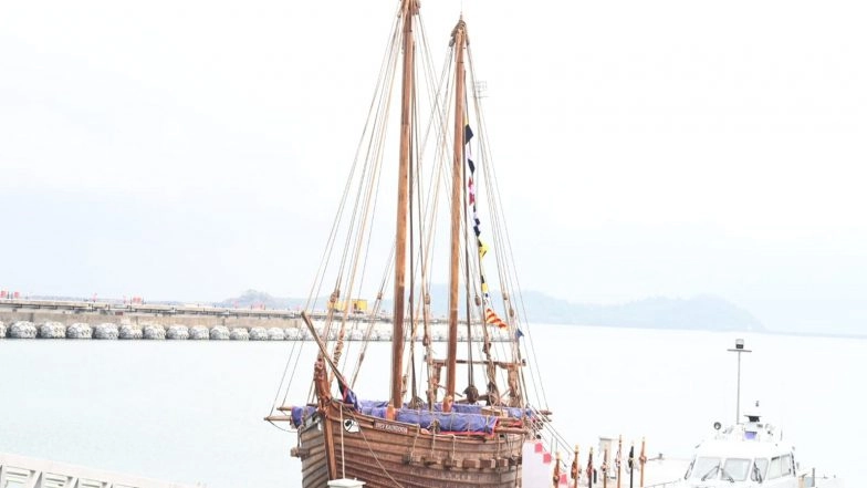 World News | INSV Kaundinya's Voyage to Retrace Ancient Indian Transoceanic Trade Routes, Showcases Legacy of Timeless Maritime Connect