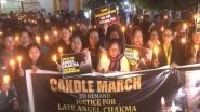 India News | Tripura: TISF Holds Candle March in Agartala, Demanding Justice for Angel Chakma