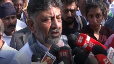 India News | Karnataka Dy CM DK Shivakumar Visits Illegal House Demolition Site, Backs Anti-encroachment Drive