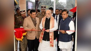 India News |  Amit Shah Inaugurates 'Srimanta Sankardeva Abirbhav Kshetra' at Batadrava in Presence of CM Himanta Biswa Sarma
