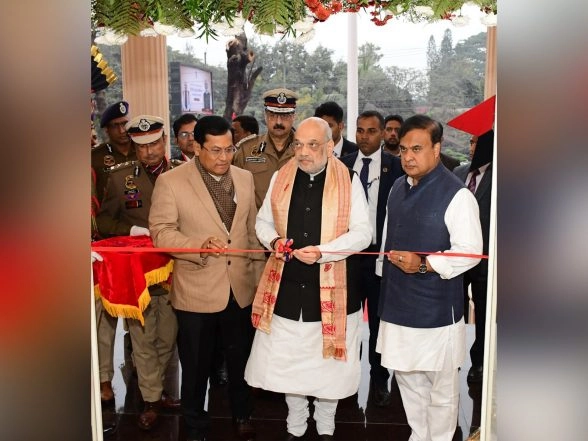 India News |  Amit Shah Inaugurates 'Srimanta Sankardeva Abirbhav Kshetra' at Batadrava in Presence of CM Himanta Biswa Sarma