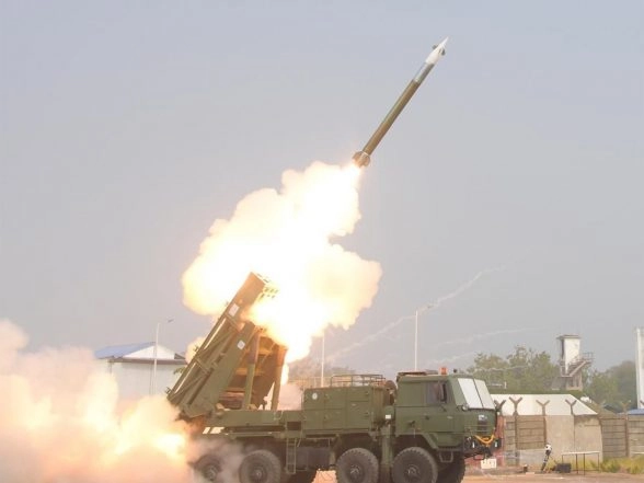 India News | DRDO Successfully Conducts Maiden Flight Test of 120 Km Strike Range Pinaka Rockets
