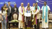 India News | Vice President CP Radhakrishnan Addresses 30th Convocation of Pondicherry University, Calls Graduates Architects of Viksit Bharat 2047