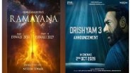 Entertainment News | From 'Ramayana', 'King', to 'Drishyam 3': The Most Anticipated Films of 2026