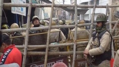 India News | Security Officials Deployed Near Sambhal's Shahi Jama Masjid, Ahead of Anti-encroachment Drive Near Cemetery