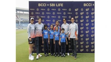 Business News | SBI Life & BCCI Facilitate a Once in a Lifetime 'Meet & Greet' for Five Young Girls from Udayan NGO with the Indian Women's Cricket Team