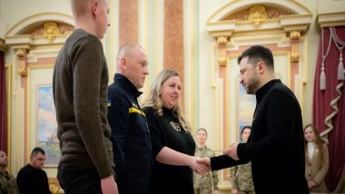 World News | Zelenskyy Presents Housing Certificates to Ukrainian Security, Defence Forces Personnel Conferred with Title 'Hero of Ukraine'