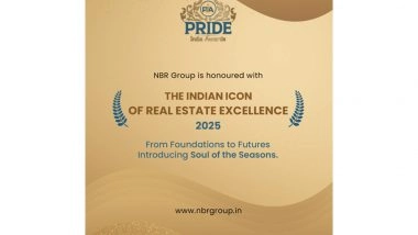 Business News | NBR Group Honoured with Indian Icon of Real Estate Excellence 2025 by Pride India Awards