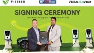 Business News | V-GREEN and Roadgrid India Announce Strategic Collaboration to Expand Fast Electric Vehicle Charging Infrastructure Across India