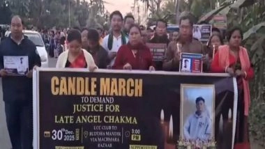 India News | Anjel Chakma Case: Candle March Held Across Delhi, Agartala; Police Intensifies Efforts to Nab Sixth Accused