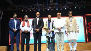 Business News | Gujarat CM Bhupendrabhai Patel, Cabinet Ministers, Kanubhai Desai, Jitubhai Vaghani, and Filmmaker Ashutosh Gowariker, Grace Namotsav at Sanskardham