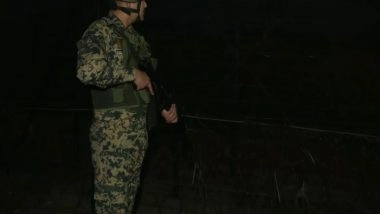 India News | BSF on High Alert at Jammu International Border on New Year's Eve, Braving Cold to Guard Frontier