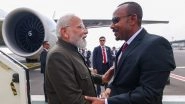 PM Narendra Modi Lauds 'Vibrant Welcome' in Addis Ababa, Thanks Ethiopian Counterpart Abiy Ahmed Ali's Special Gesture of Welcoming Him at Airport (See Pics and Video)