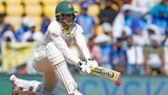 Ashes 2025-26 3rd Test Day 1 Stumps: Alex Carey's Century, Usman Khawaja's Half-Century Steer Australia to 326/8 Against England After Steve Smith Ruled Out Due to Injury