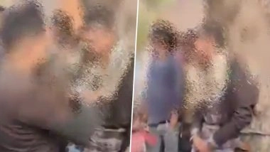Auraiya: Man Tied to Tree, Assaulted by People Including Wife's Cousin in UP Over Love Marriage; Later Paraded and Made To Wear Garland of Shoes and Slippers (Disturbing Video)
