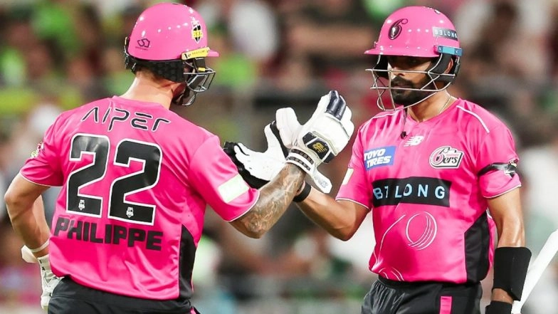 BBL 2025–26 Live Streaming Online Sydney Sixers vs Melbourne Stars: Watch Telecast of Big Bash League T20 Cricket Match on TV and Online