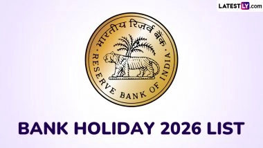 Bank Holiday 2026 List: RBI Releases Month-Wise Bank Holidays Calendar for New Year; Check Dates