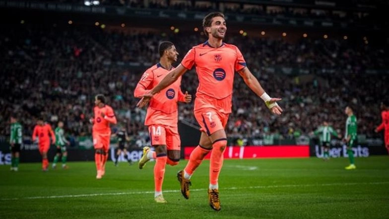 How to Watch Barcelona vs Eintracht Frankfurt UEFA Champions League 2025-26 Live Streaming Online? Get Telecast Details of UCL Football Match on TV and Online