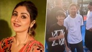 Shilpa Shetty Says Son Viaan Raj Kundra&rsquo;s Dream Came True After Meeting Footballer Lionel Messi at Wankhede Stadium (View Pic)