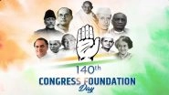 Congress Foundation Day 2025: Mallikarjun Kharge Extends Greetings to Party Workers, Highlights Congress&rsquo; Commitment to Welfare and Inclusive Development