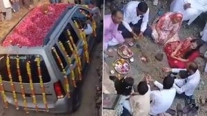 social-viral-Gujarat: Old Video Showing Family Holding Final Rites of Their 15-Year-Old Car in Amreli Goes Viral Again