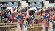 Chamba Roof Collapse: At Least 20 People Injured After Roof of House Collapses in Himachal Pradesh During Marriage Function, Drone Footage of Accident Surfaces Chamba Roof Collapse: At Least 20 People Injured After Roof of House Collapses in Himachal Pradesh During Marriage Function, Drone Footage of Accident Surfaces