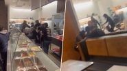 Chipotle Brawl Video: Brawl Erupts Between Customers and Employees at Chipotle's Outlet in West Hartford After Customer Throws Metal Object at Worker, Disturbing Clip Surfaces Chipotle Brawl Video: Brawl Erupts Between Customers and Employees at Chipotle's Outlet in West Hartford After Customer Throws Metal Object at Worker, Disturbing Clip Surfaces