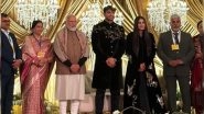 Olympic Champion Neeraj Chopra, Wife Himani Mor Host Grand Wedding Reception with PM Narendra Modi (Watch Video)