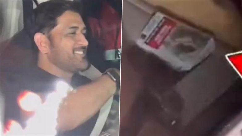 Fans Spot Cigarette Packet in MS Dhoni’s Car Next to Wife Sakshi, Video Goes Viral