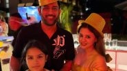 MS Dhoni Welcomes New Year 2026 With Wife Sakshi and Daughter Ziva in Thailand (See Post)