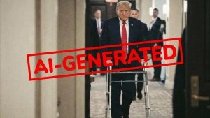 Did Donald Trump Use Walker Inside the White House? Viral Photo of US President Is AI-Generated, Reveals Fact Check